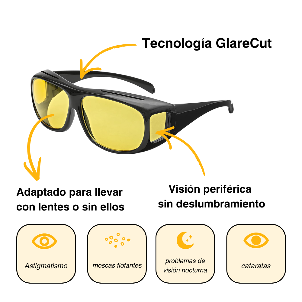 Lentes AntiGlare Pro™ para conducción nocturna
