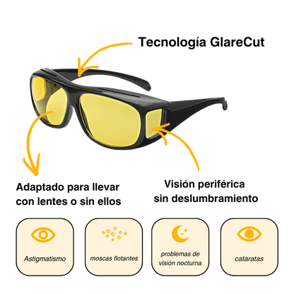 Lentes AntiGlare Pro™ para conducción nocturna
